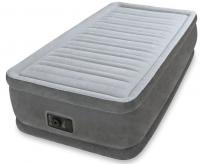 Надувная кровать Comfort-Plush 99х191х46см, встроенный насос 220V Intex 64412