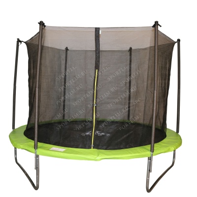 Батут DFC JUMP 10ft складной, сетка, чехол, apple green (305см)